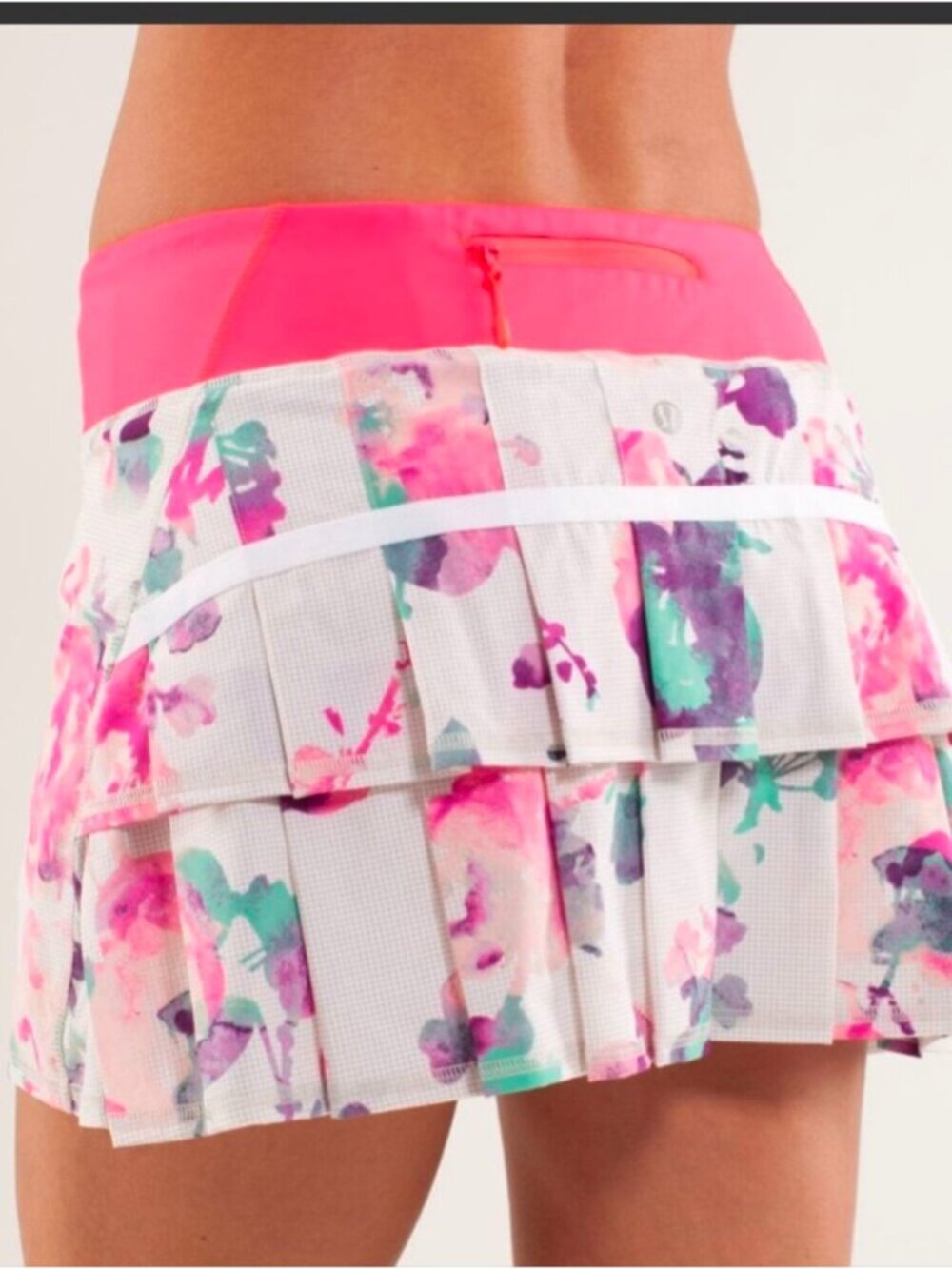 Lululemon run pace setter skirt Blurred blossoms
